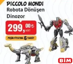 PİCCOLO MONDİ OYUNCAK ROBOTA DÖNÜŞEN DİNOZOR